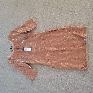 NWT Gold Sequin Dress